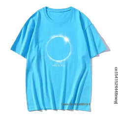 Total Solar Eclipse April 8 2024 3D Planet T-shirt