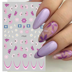 3D Laser Sakura Nail Decor