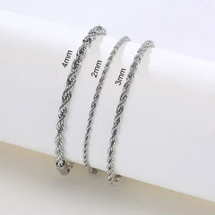 Twisted Rope Chain Bracelets