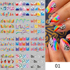 Water Design Nails Sticker Set