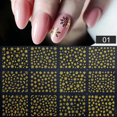 Water Design Nails Sticker Set