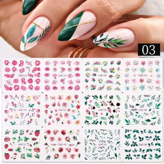 Water Design Nails Sticker Set