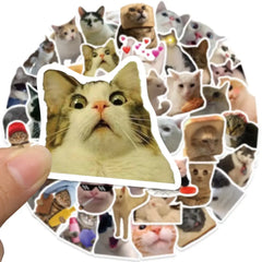 50PCS Cat Stickers