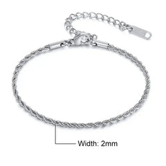 Twisted Rope Chain Bracelets