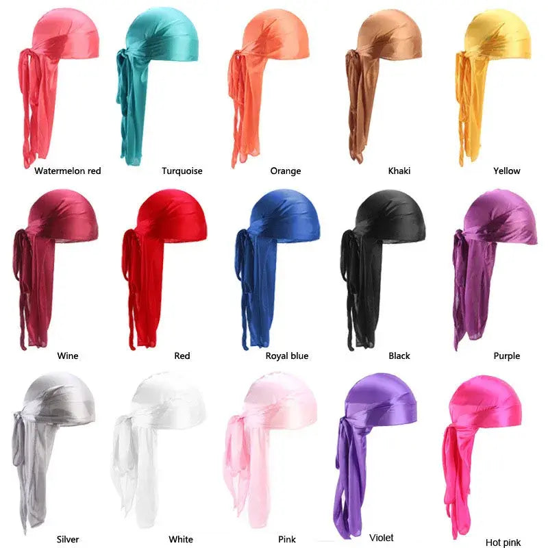 Colorful Silk Durag Caps