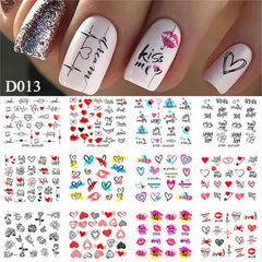 Water Design Nails Sticker Set