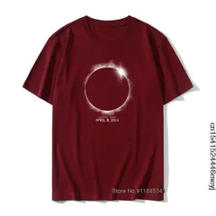 Total Solar Eclipse April 8 2024 3D Planet T-shirt