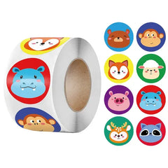 50-500pcs Children Cartoon Animal Stickers