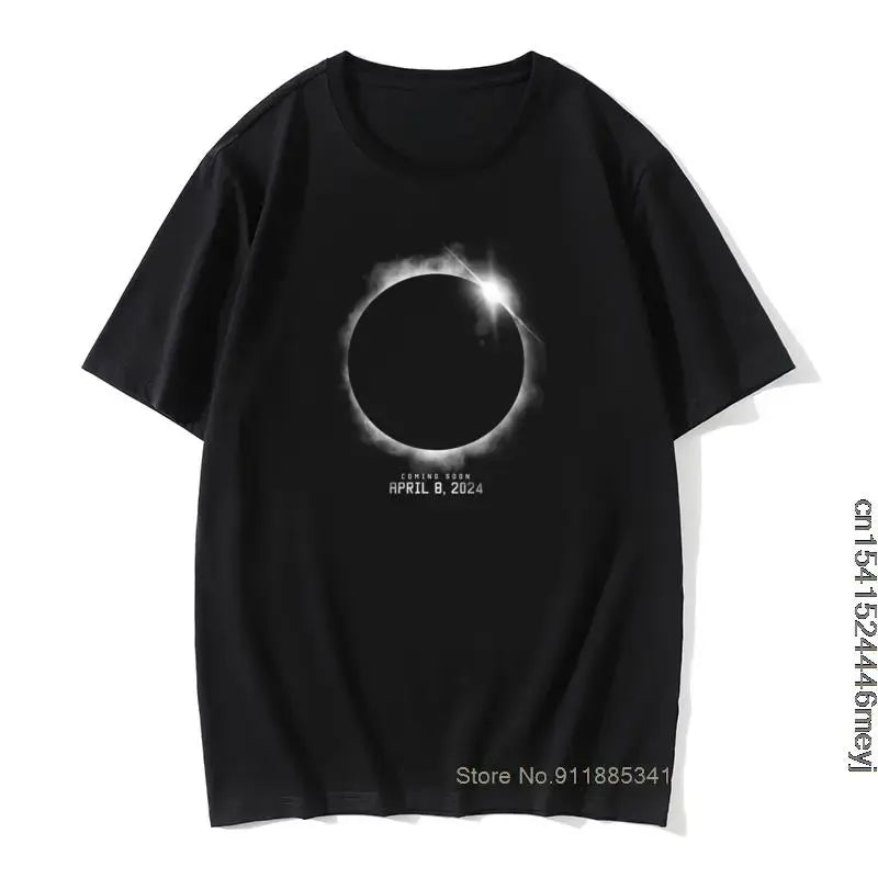 Total Solar Eclipse April 8 2024 3D Planet T-shirt