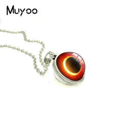 Solar Eclipse Double Sided Space Galaxy Chain