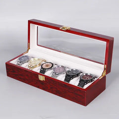 Personalized Luxury Wooden Watch Box Organizer