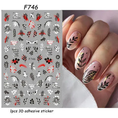 3D Laser Heart ILY Nail Decor