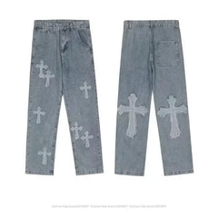 Denim Cross Pants