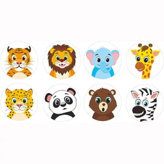 50-500pcs Children Cartoon Animal Stickers