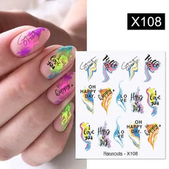 Harunouta Sheet Water Decals for Nails