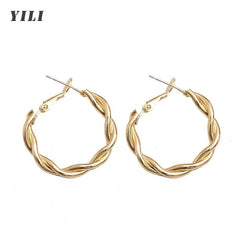 Twisted Hoop Earrings