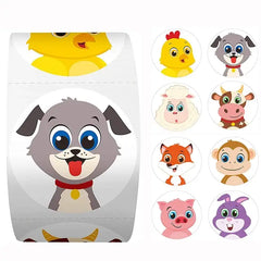 50-500pcs Children Cartoon Animal Stickers