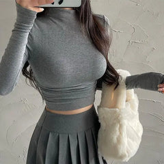 Turtleneck Crop Top