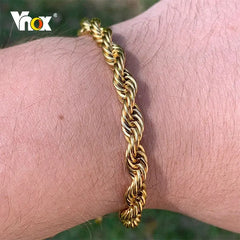 Twisted Rope Chain Bracelets