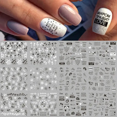 Water Design Nails Sticker Set