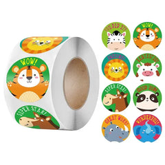 50-500pcs Children Cartoon Animal Stickers