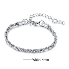 Twisted Rope Chain Bracelets