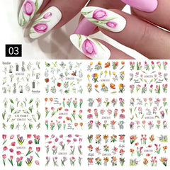 Water Design Nails Sticker Set