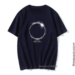 Total Solar Eclipse April 8 2024 3D Planet T-shirt