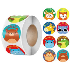 50-500pcs Children Cartoon Animal Stickers