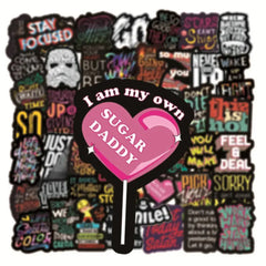 50pcs Motivational Qoute Stickers