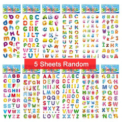 5 Sheet Puffy Stickers for Kids