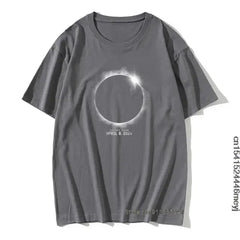 Total Solar Eclipse April 8 2024 3D Planet T-shirt