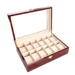 Personalized Luxury Wooden Watch Box Organizer