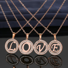 A-Z Crystal Rhinestone Necklaces