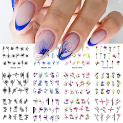 Water Design Nails Sticker Set