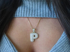 Bubble Initial Necklace