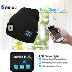 LED Hat With Stereo Headset