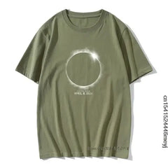 Total Solar Eclipse April 8 2024 3D Planet T-shirt