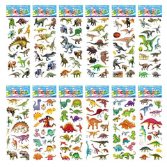 5 Sheet Puffy Stickers for Kids