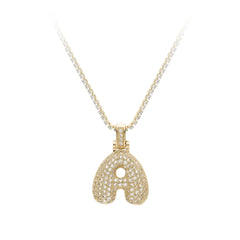 Bubble Initial Necklace