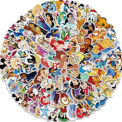 50/100pcs Disney Mix Cartoon Stickers