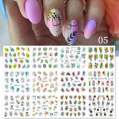 Water Design Nails Sticker Set