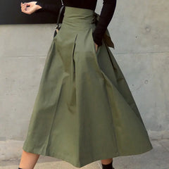 Solid Long Skirt