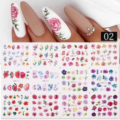 Water Design Nails Sticker Set