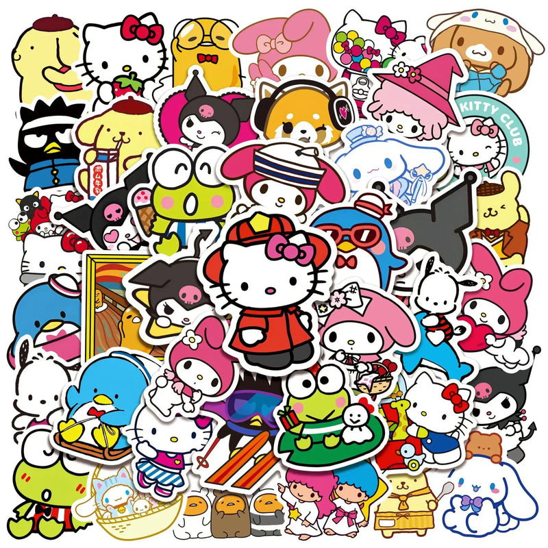 50/100Pcs Sanrio Cartoon Stickers