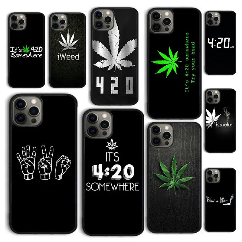 420 Pot Leaf iPhone Case