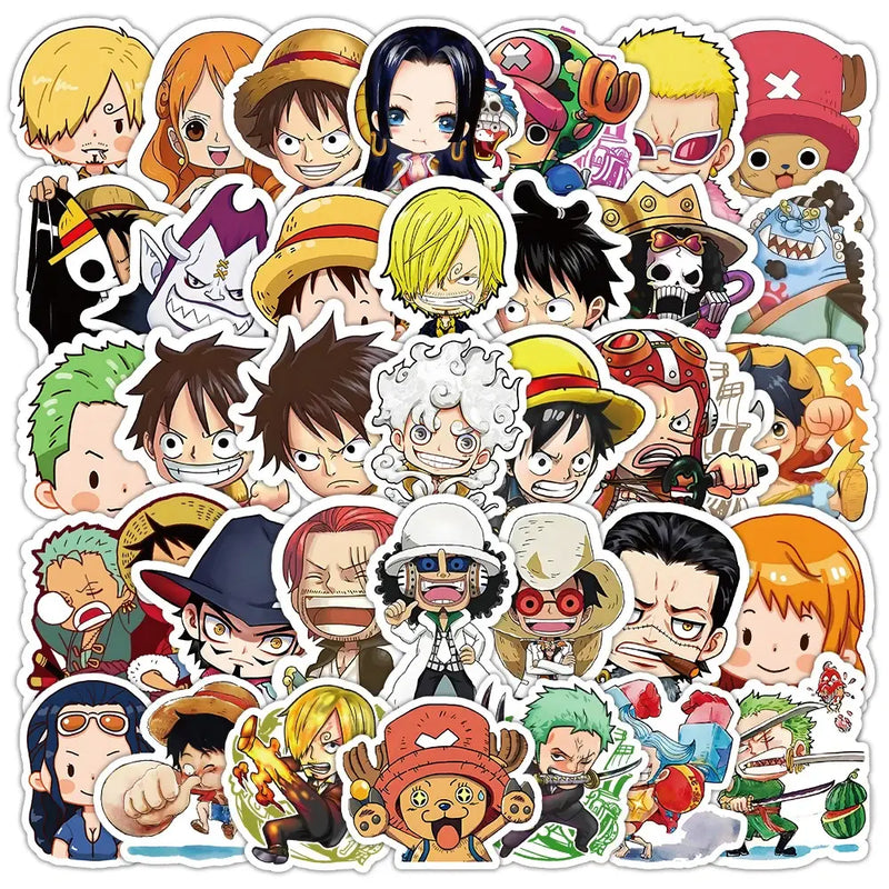 10/30/55pcs One Piece Anime Stickers