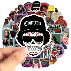 50PCS East/West Coast Rap Graffiti Stickers