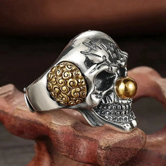 Joker Skull Ring