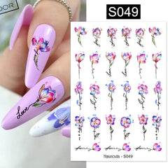 3D Laser Sakura Nail Decor